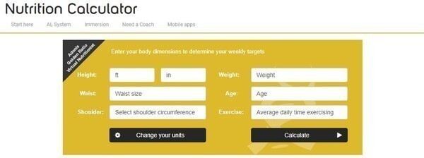 AGR Nutrition Calculator