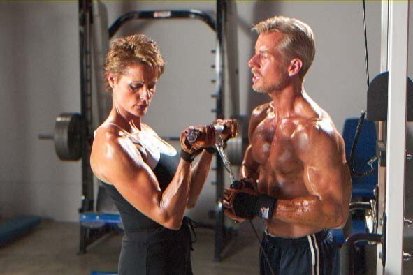 Steve And Becky Holman Working out